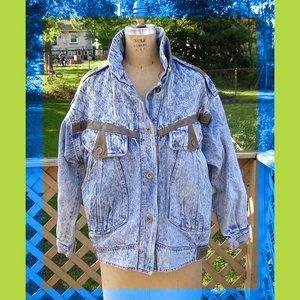 AWESOME Vintage Sergio Valente Denim jacket size M 8-10